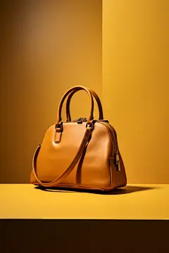 皮革纹理皮质包包手提包女士箱包产品摄影图