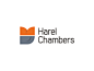 Logo for Harel Chambers, they provide legal services.#logo#,#blue#,#orange#,#h#,#c#