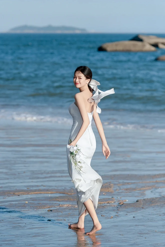 当我海边婚纱照被选为客片