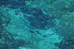 蓝色水波纹理