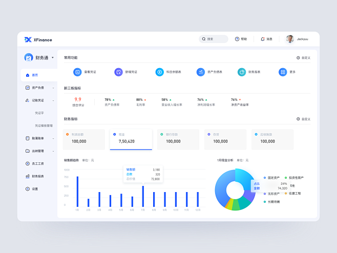 后台管理财务管理财务管理卡界面设计100...