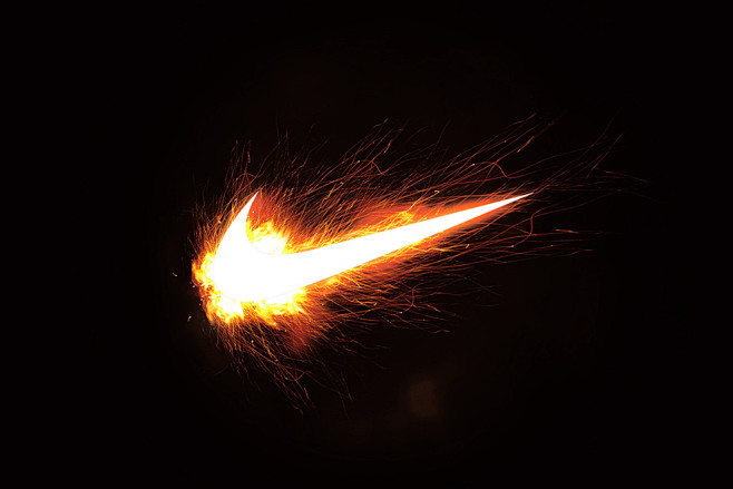 NIKE logo创作：火花，为胜利女神...