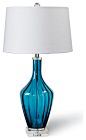 Jewel Glass Lamp, Sapphire - contemporary - Table Lamps - Regina Andrew Design