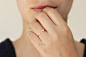 【ZING】 耶路撒冷设计师 订婚戒指 钻石 14K真金 手工 原创 新款 2013 正品 代购