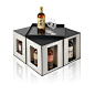 NIKKA Box : 2S Global Design created this eloquent and intricate packaging to house 
Nikka Whiskey's top liquors. Closed, the packaging sits as a simple and 
modest black box. But opened, this box expands into a multitude of 
geometric designs with secret