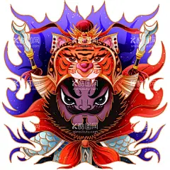 张飞  - 源文件下载【酷图网】张飞,三国,中国古代,手绘,蜀国,五虎将