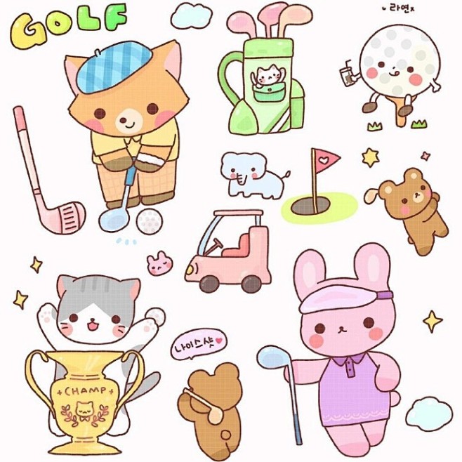 23小动物简笔画素材~(by:rayeon86) 67 67676767设定-q版