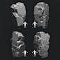 Rock Sculpts, Mehrdad Khojasteh : Hi everyone!A bit of practice creating rocks. Sculpt in zbrush