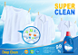 New detergent for super clean washing promo