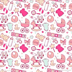 手绘婴儿用品儿童玩具底纹