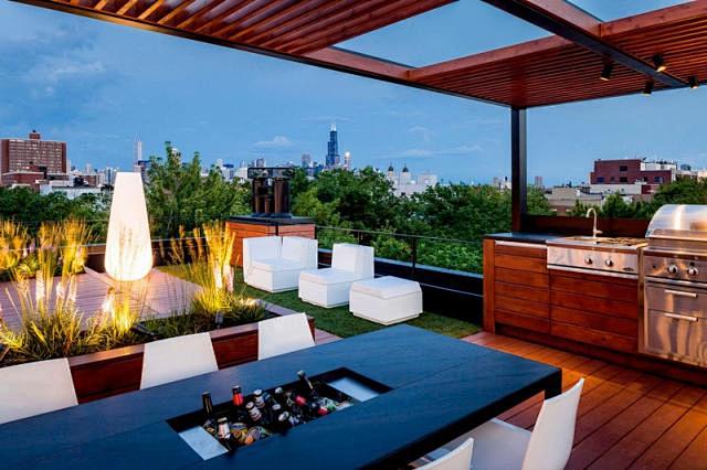 美国芝加哥屋顶社交空间