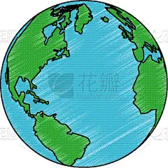 潦草,地球形,非都市风光,国内著名景点,概念,科学,图像,矢量,旅行,教育