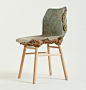 waste wood and bio-resin chair by marjan van aubel + jamie shaw