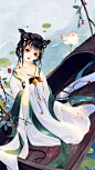 古风 女 人像 头像 人物 手绘