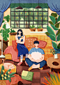 儿童插画和丝网印插画练习-古田路9号-品牌创意/版权保护平台