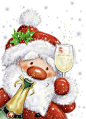Santa 6 Art Print圣诞节 christmas 圣诞老人 麋鹿 雪橇 雪人 云芬特 北极熊 企鹅 圣诞节装饰 可爱 有趣 圣诞 温馨 圣诞精灵 姜饼