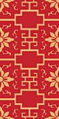 中国风中式古典红色喜庆纹理AI矢量图案 背景包装印刷 (25)