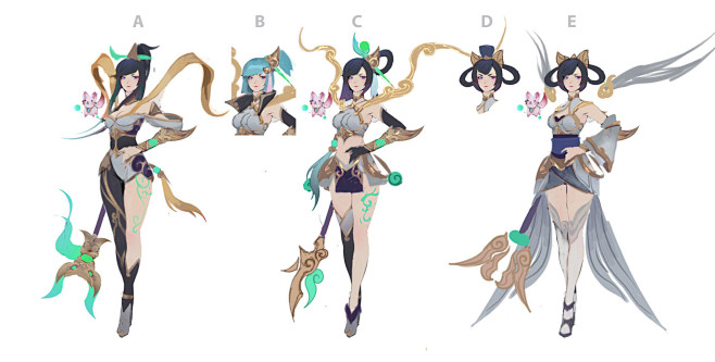 光辉女郎拉克丝春晖神女拳头公司原画设计师zeronis设计画作