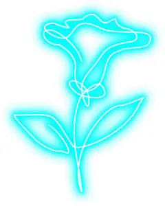 图源免费EPS |霓虹玫瑰花卉