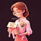 niaixini_A_beautiful_teacher_holding_a_flower_gift_box_wearing__d8e2aeea-cc6f-4118-b3f2-1f1073408283