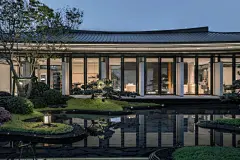 中南海门春风里——引一方净土 ，享静谧之境 | Waterlily荷于景观 : 春风里结合当地人文自然文化，抽取符号抽象提炼，运用质朴材质形成一种量的秩序，这种秩序逐渐转化为自由的无序，从而达到一种人，建筑，环境和谐共融的东方美学意境。