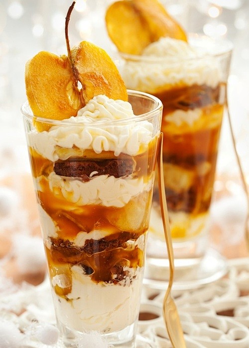 Carmel apple parfait...