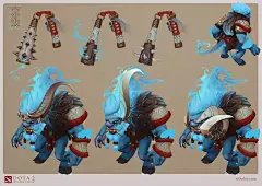 【美术圈】霸气侧漏 《Dota 2原画设定》欣赏 : 今天小编给大家推荐放送的是《DOTA2》已更新英雄手绘、原画还有角色设定集。