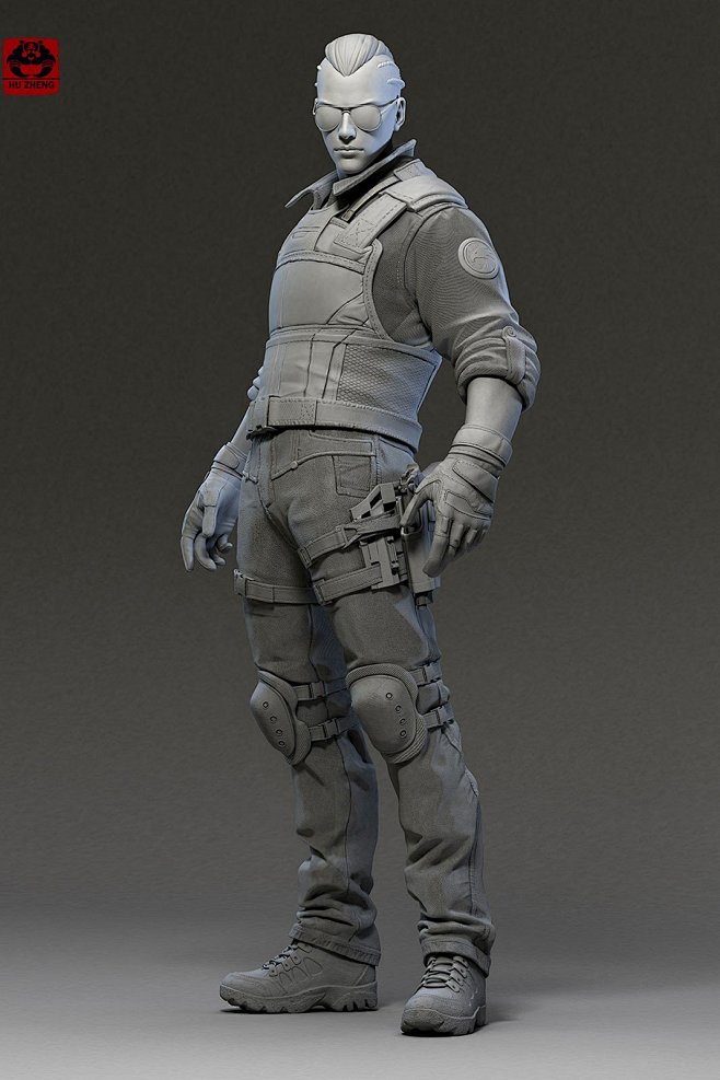 ZBrush sculpt  , hu ...