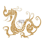 中国风龙凤吉祥图案中式古典纹样底纹PNG免抠矢量设计素材
