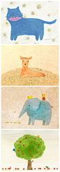 井上（Hitomi Inoue），1987年12月17日神奈川県出身。武蔵野美术大学造形学部日本画学科毕业，主な使用画材は透明水彩、顔料。 动物や植物のモチーフが多め 虽然是个大人了，画出来的作品还是很有童心呢