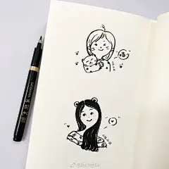 做一个让自己喜欢的人吧( ˘꒳˘ )（作者：@陈小诺lin      ）

简笔画头像第二波

#简笔画##简笔画教程# ​​​​