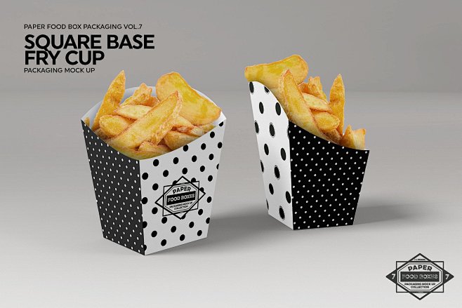 食品快餐包装展示效果图塑料盒零食餐厅纸盒...