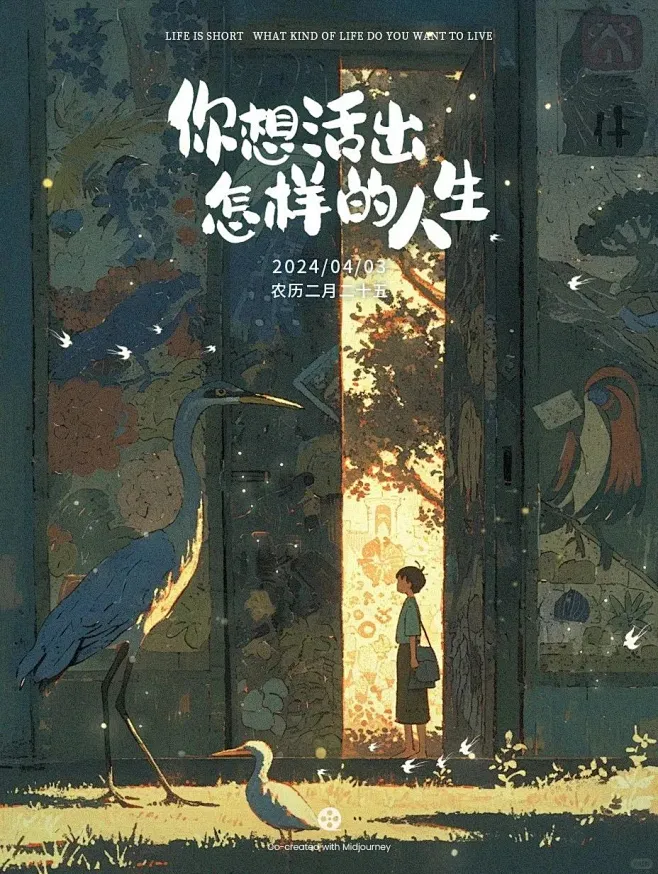 你想活出怎样的人生 | 精选MJ绘画（含关键词）-花瓣网