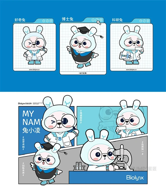 科技IP形象设计|兔子IP设计|品牌吉祥物设计-花瓣网