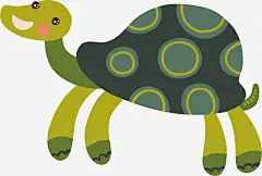 手绘卡通可爱乌龟矢量图 海龟 矢量图 童趣 绿色 萌 元素 免抠png 设计图片 免费下载 页面网页 平面电商 创意素材