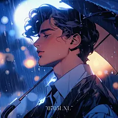 蓝调。#ai绘画 #壁纸 #头像 #氛围感@喵姐是只猫，采集@屿堍