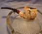 EAGLE CLAW w gorgeous Egg Meerschaum Pipe w fitted Case - vintage preSmoked KUDRET Gezer Eagle Talon Artist hand-carved genuine Block Meer by StitchInTimeJewelry on Etsy #meerschaumpipe #vintagemeerschaum #eagleclawmeerschaumpipe #eagleclawmeerschaum #vin