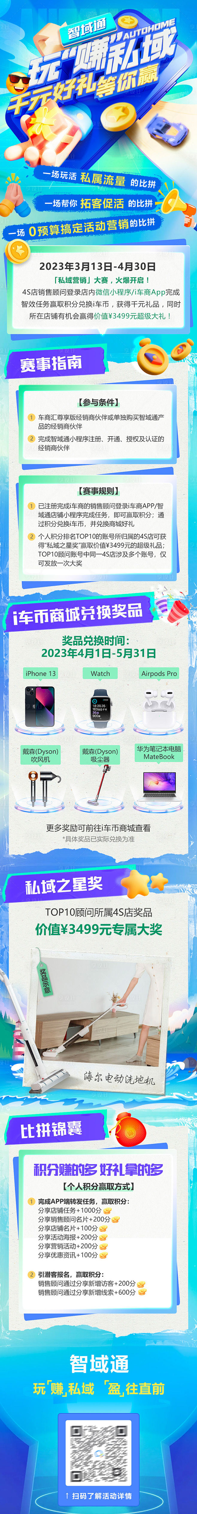 智域通小程序活动奖品长图海报-源文件