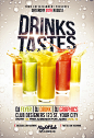 国外夏日果汁饮料海报设计欣赏 PSD 分层 平面设计 模板 素材
