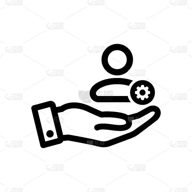 客户图标与设置标志。客户图标和自定义，设置，管理，过程符号素材-花瓣网