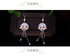 汉服头饰古风发饰简约发冠古代超仙头冠流苏后压全套古装配饰品女-tmall.com天猫