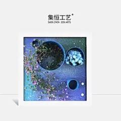 集恒实物画现代欧式田园装饰画客厅挂画室内饰品白色画框工厂直销