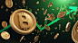 bitcoin-cryptocurrency-growth-green-graph-successful