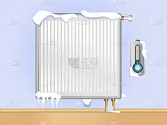 破碎的散热器