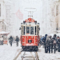 伊斯坦布尔的冬天 好想和你漫步在雪中｜ins：Istanbul