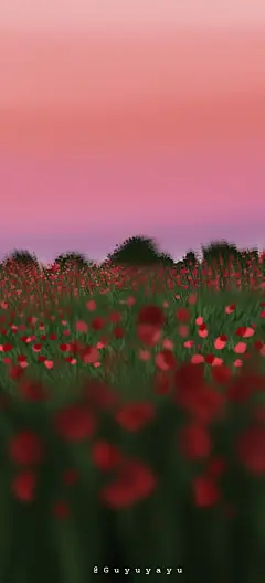 cr.微博@谷雨芽郁__200808_风景 油画 质感 手机壁纸