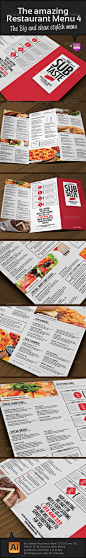 Print Templates - The Amazing Restaurant Menu 4 | GraphicRiver