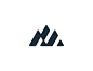 其中包括图片：Mountain Logo Design