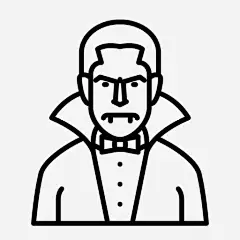 西装男人高清素材 卡通 男人 白色 简笔 线条 蝴蝶结 西装 黑色 免抠png 设计图片 免费下载