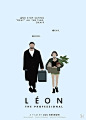 Leon: The Professional (starred Jean Reno and Natalie Portman) mininalist movie poster design: 